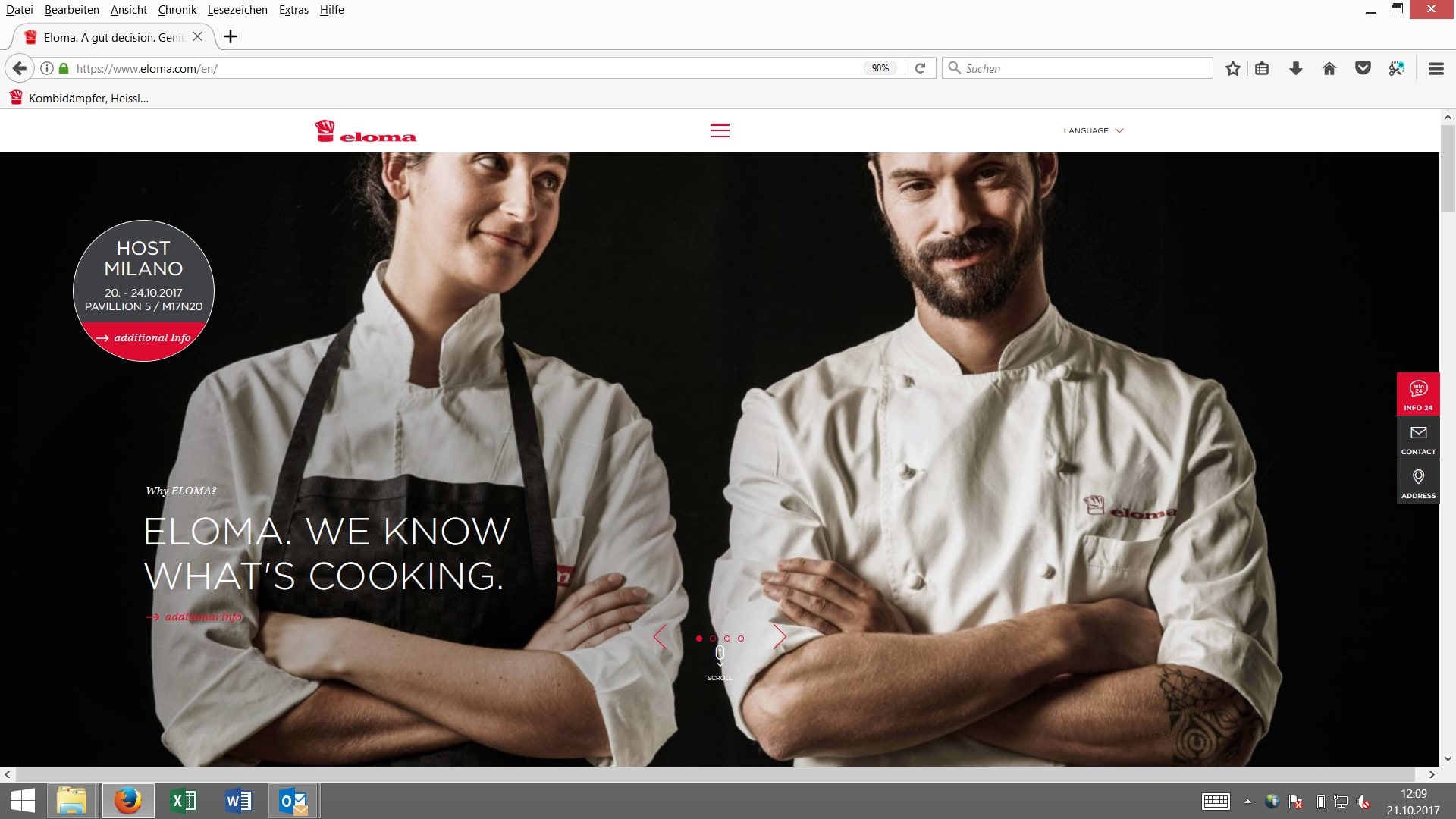 Eloma Homepage