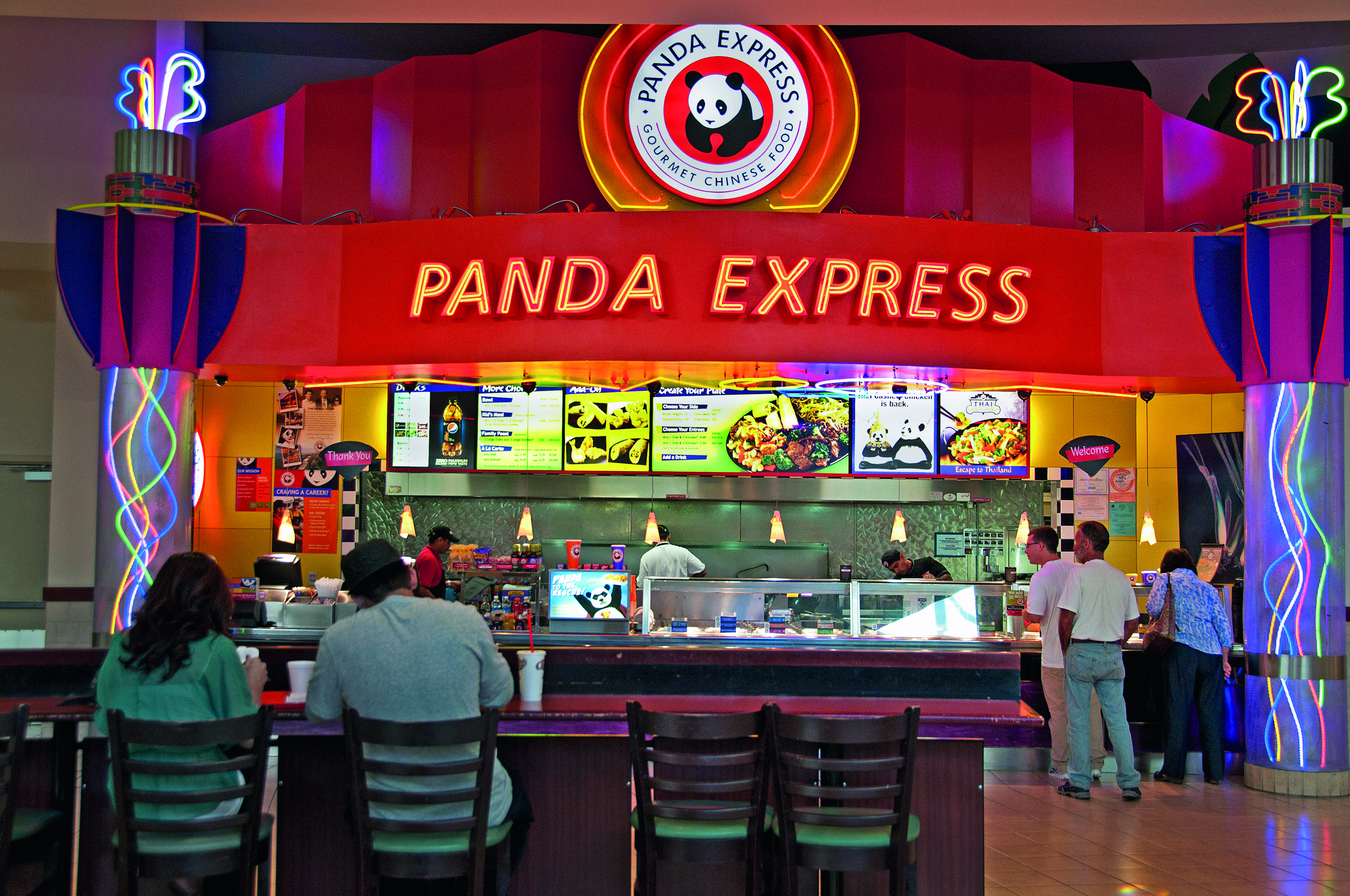 Panda Express Fast Food Shopping Mall Food Court United States